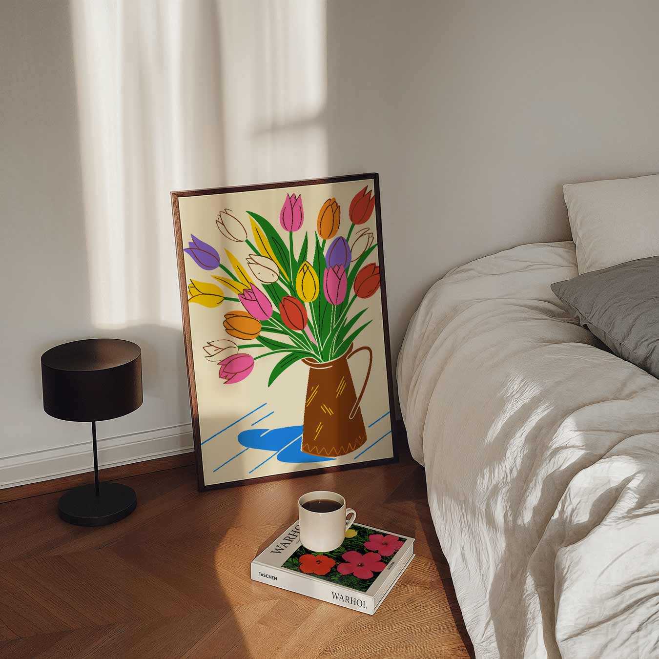 Vrolijke Tulpenposter