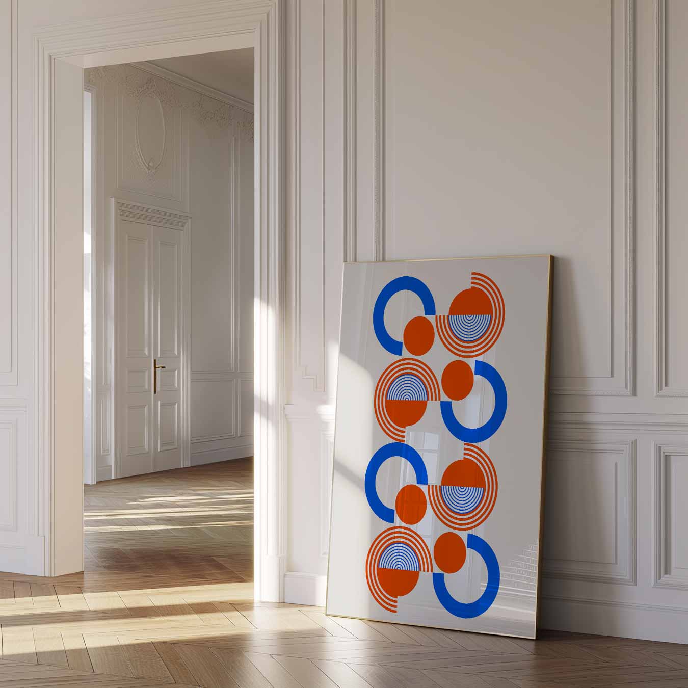 Retro Cirkel Design Poster-WallArtistic