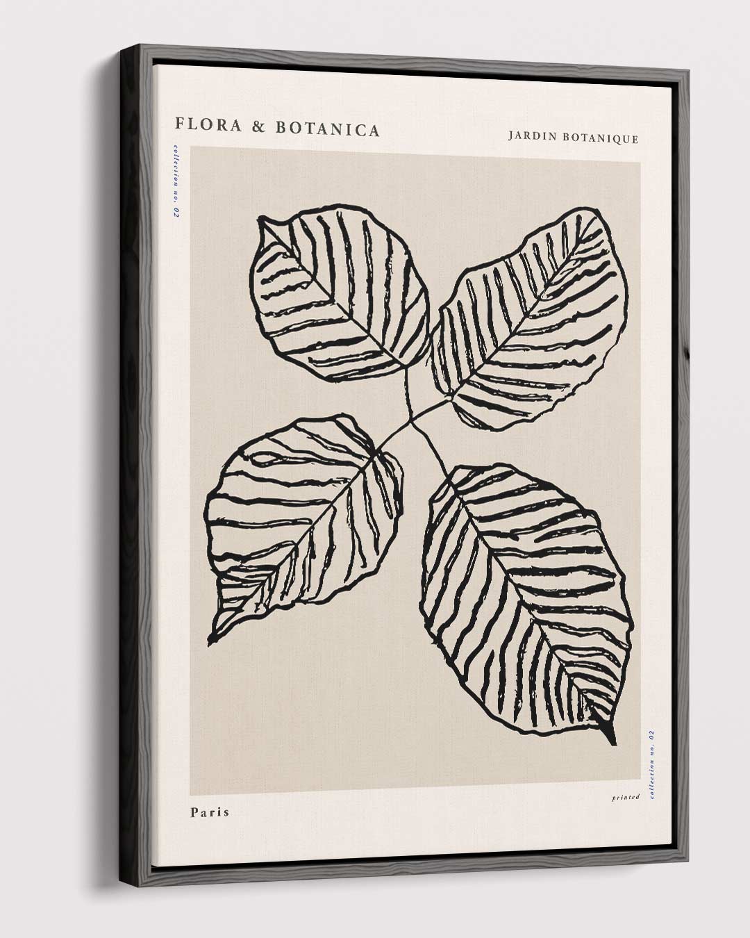 Botanische Bladprint Kunstwerk-canvas-dibond-plexiglas-wanddecoratie-WallArtistic