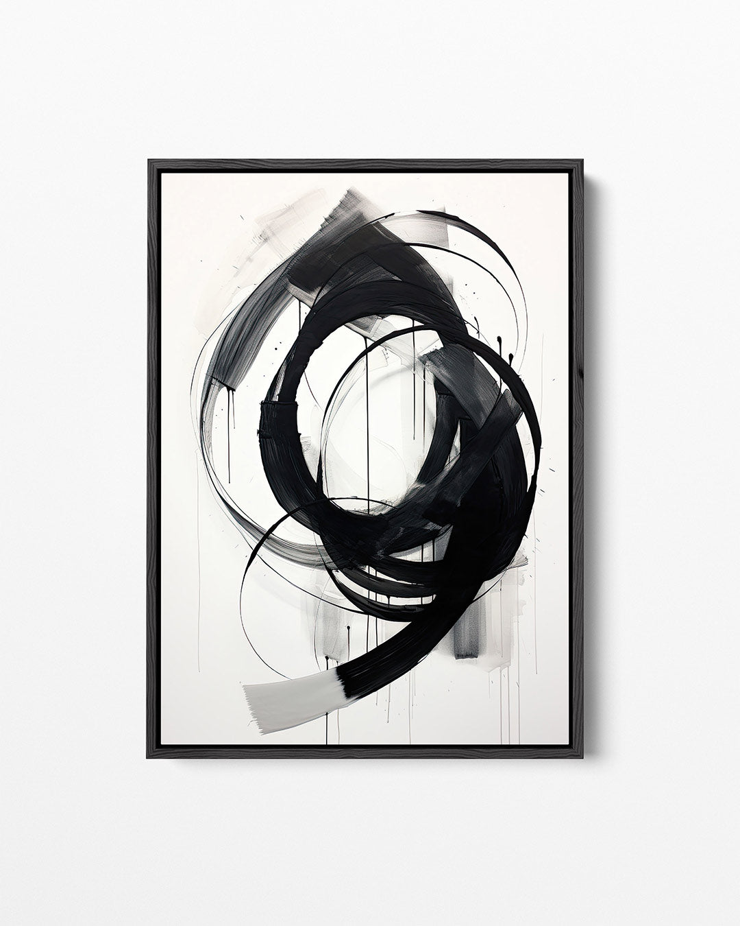 Zwarte cirkels Kunstwerk