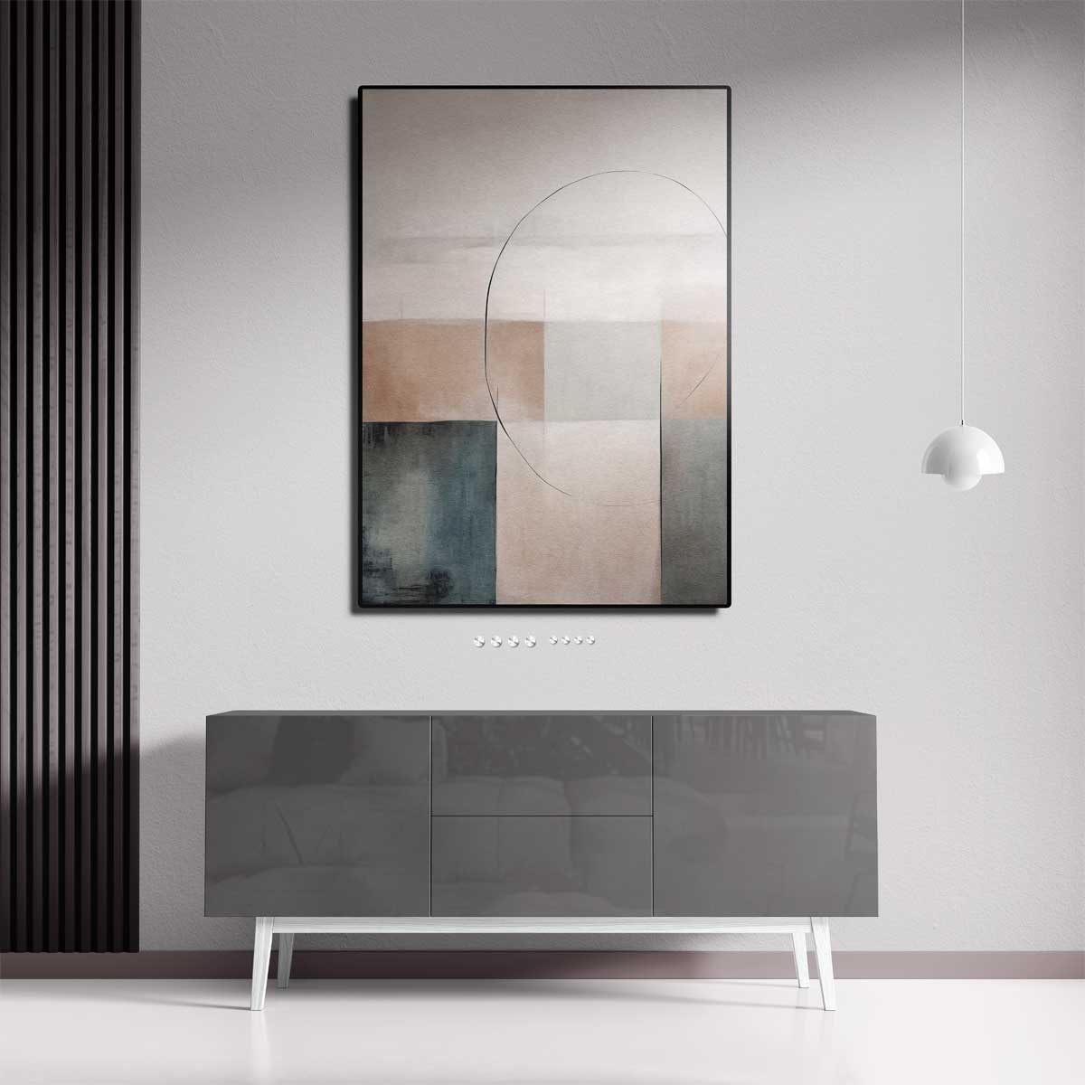Rustgevende Abstracte Vormstudie Kunstwerk-canvas-dibond-plexiglas-wanddecoratie-WallArtistic