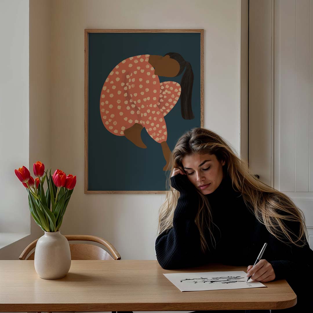 Stijlvolle Vrouwelijke Kunstposter-WallArtistic