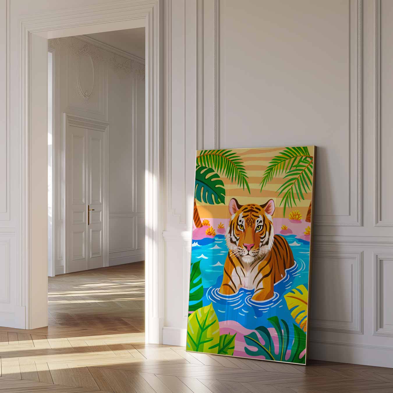 Tropische Tijger Droomposter-WallArtistic