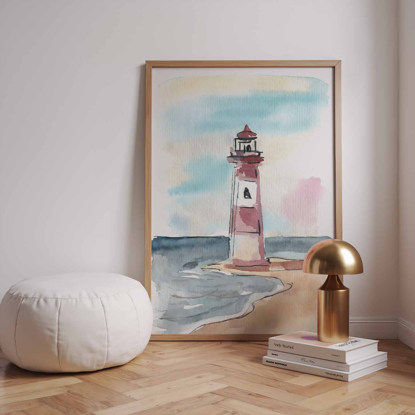 Dromerige Vuurtoren Poster-WallArtistic