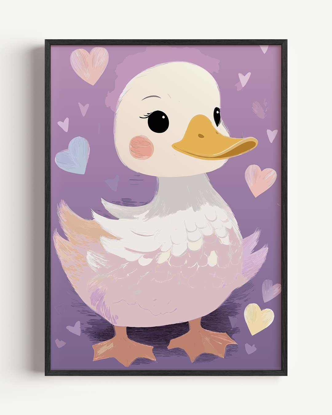 Schattige Eend Decoratieve Poster