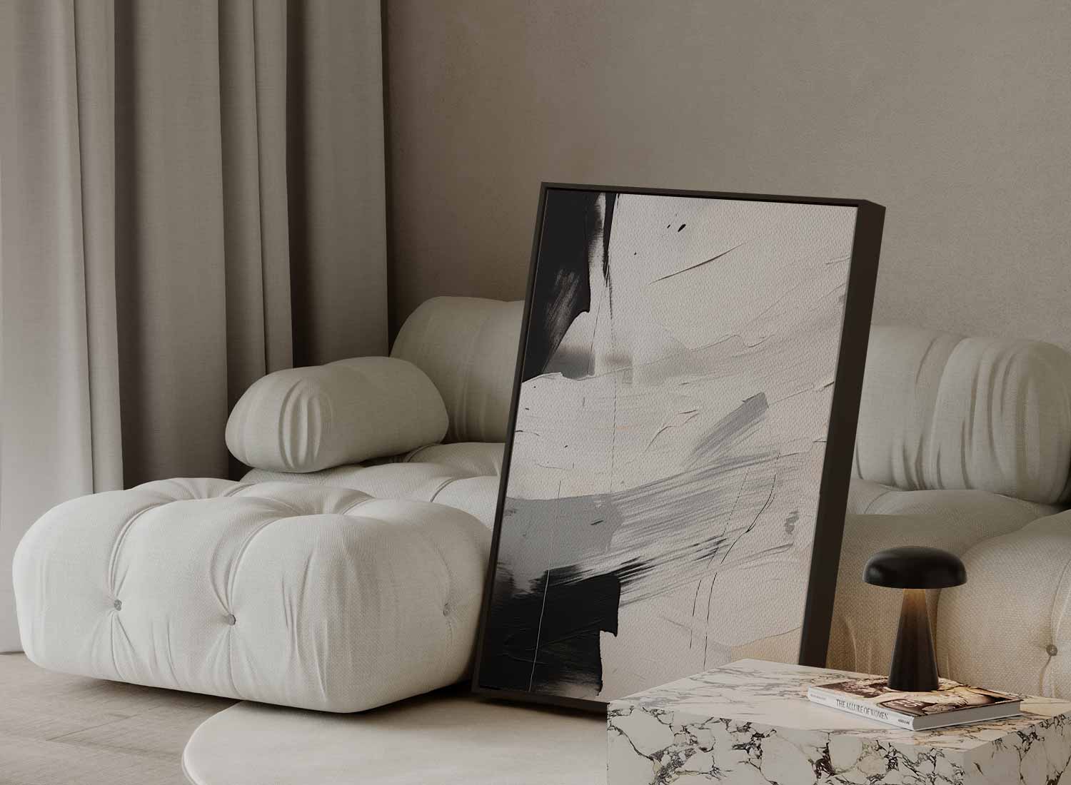 Mystiek in Monochroom Kunstwerk-canvas-dibond-plexiglas-wanddecoratie-WallArtistic