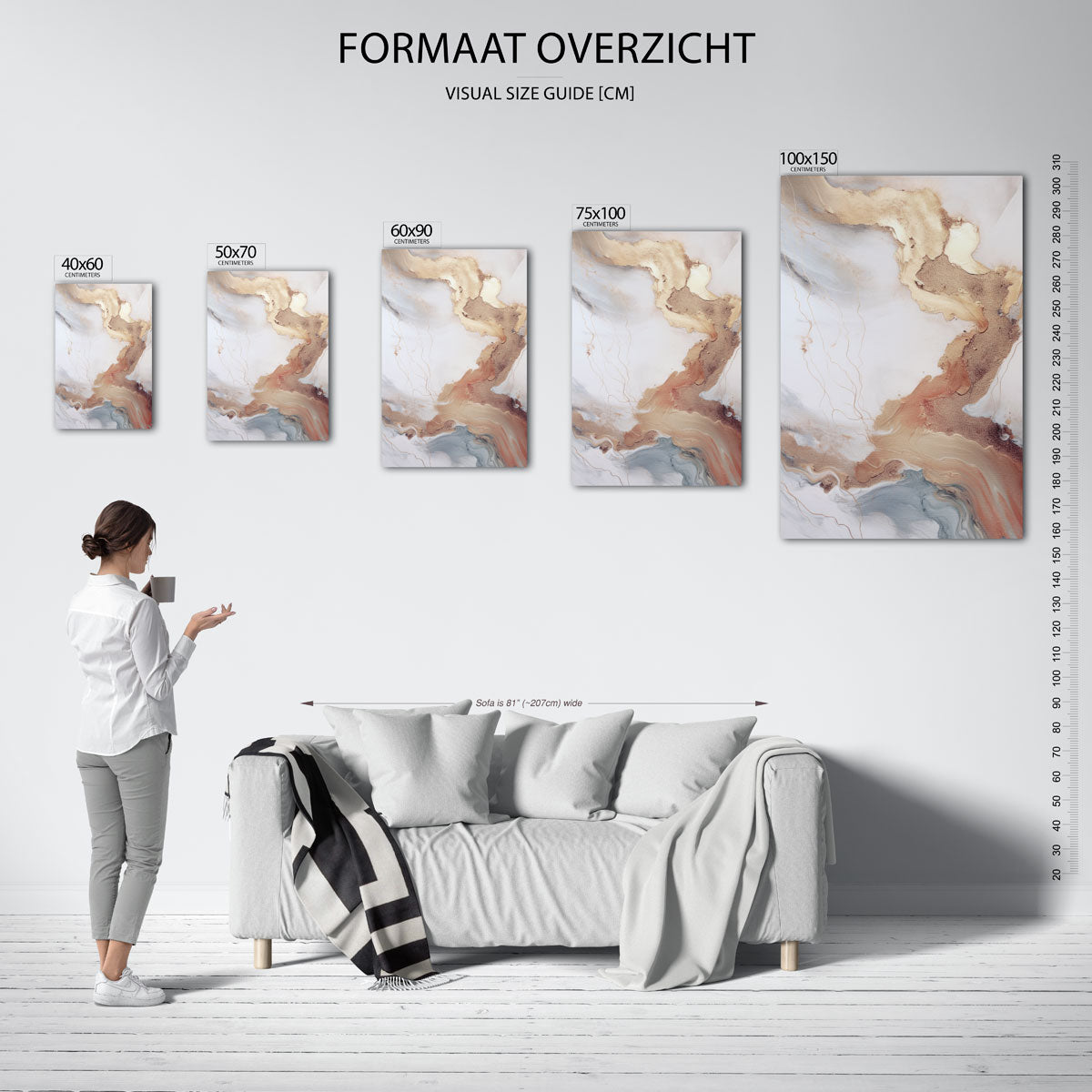 Organische vormen Kunstwerk