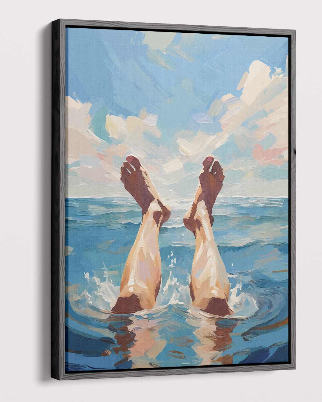 Eropuit in de Zee Kunstwerk-canvas-dibond-plexiglas-wanddecoratie-WallArtistic