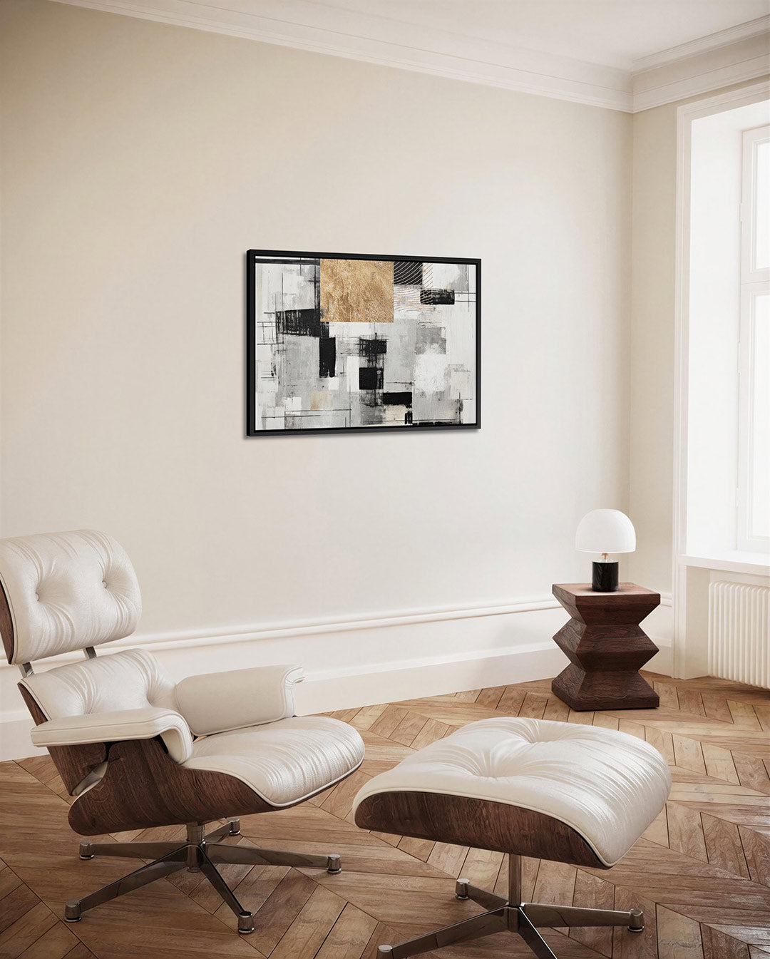 Geometrische compositie Kunstwerk