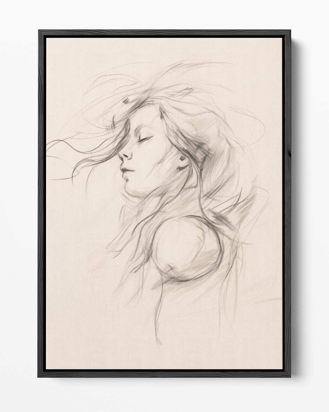 Dromerige Schets van Rust Kunstwerk-canvas-dibond-plexiglas-wanddecoratie-WallArtistic