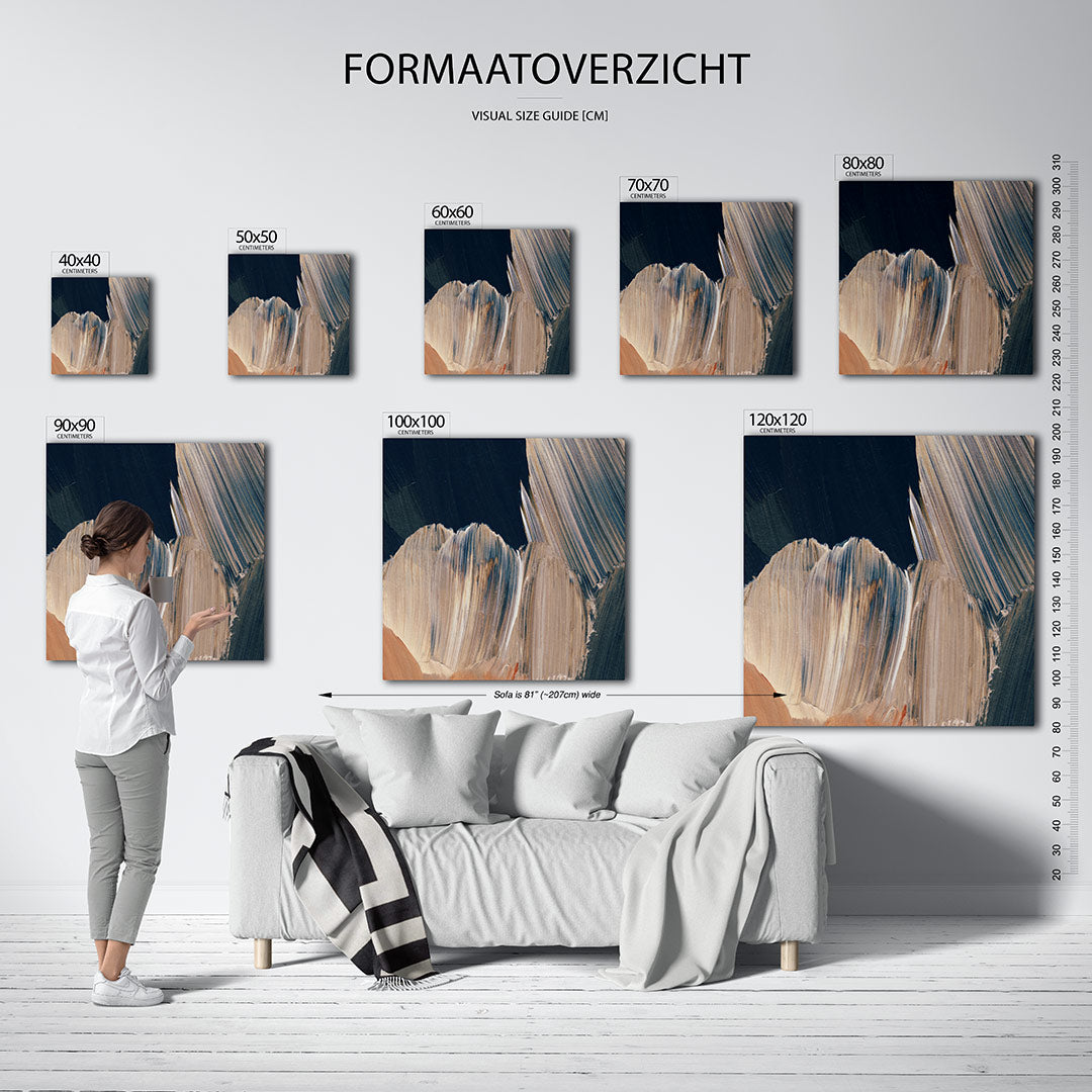 Abstracte Kunstwerk
