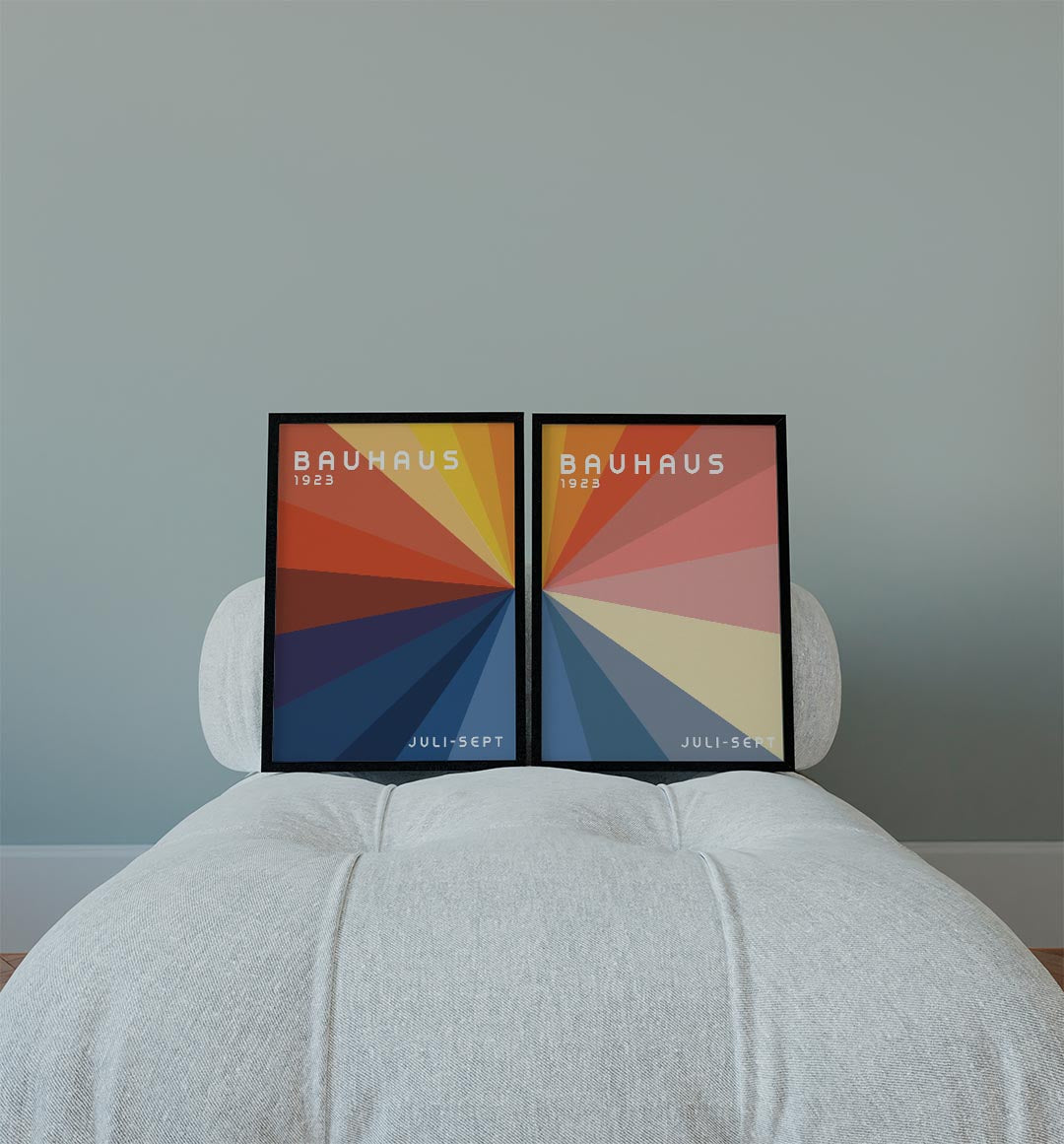 Stralende kleurstralen Posterset