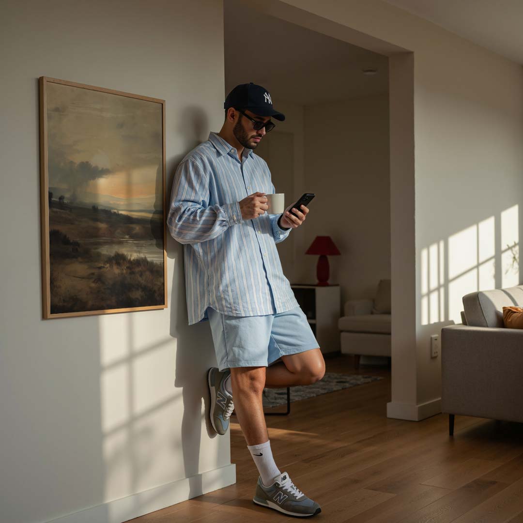 Romantische Zonsondergang Landschap Poster-WallArtistic