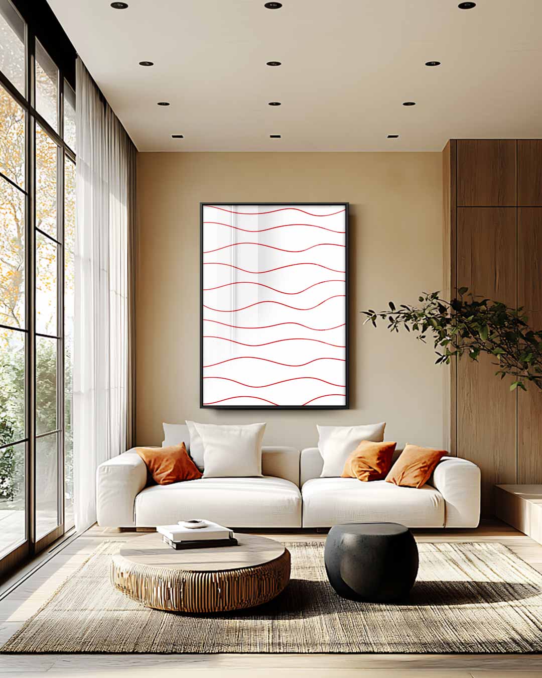 Golven van Rust Kunstwerk-canvas-dibond-plexiglas-wanddecoratie-WallArtistic