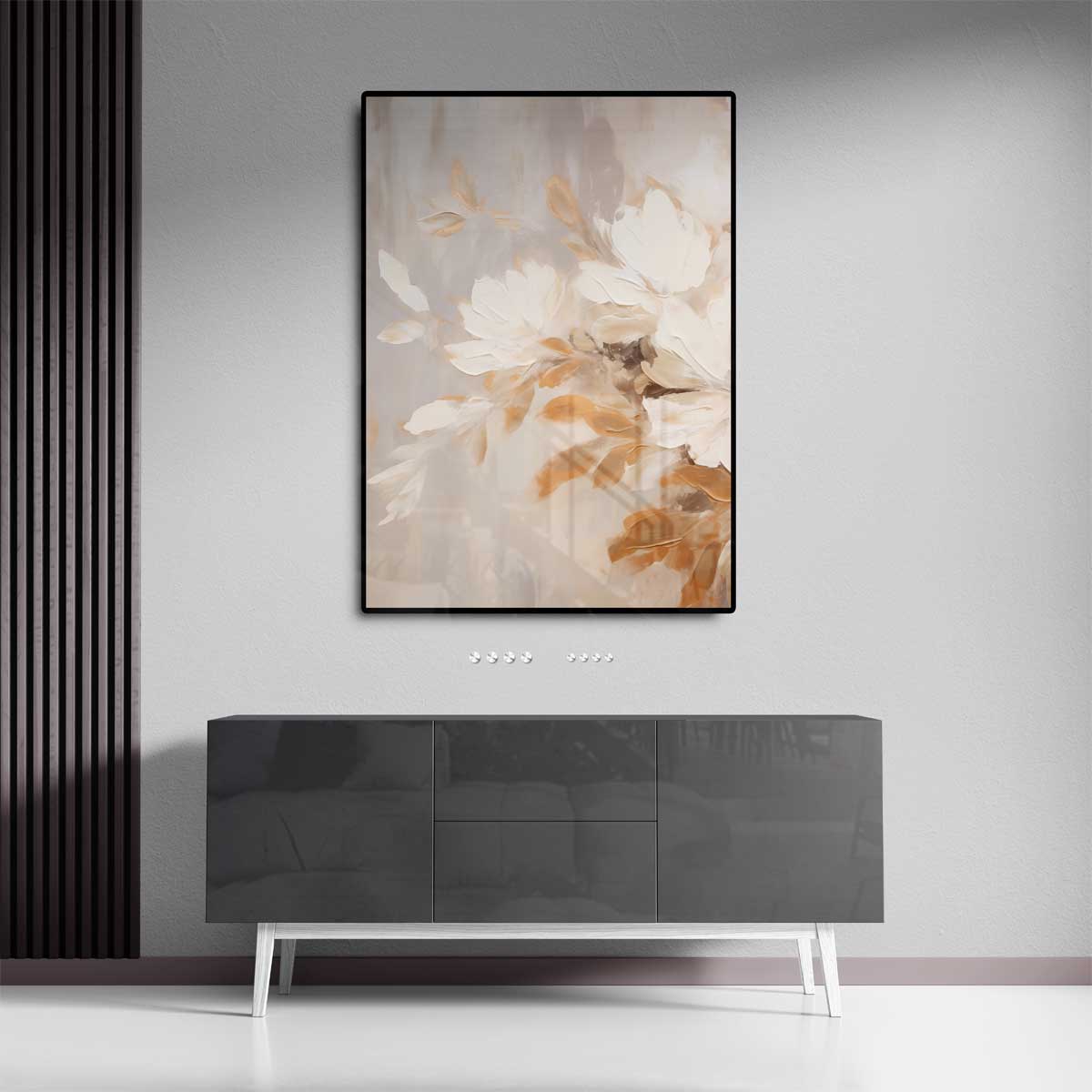 Bloemrijke Subtiliteit Kunstwerk-canvas-dibond-plexiglas-wanddecoratie-WallArtistic