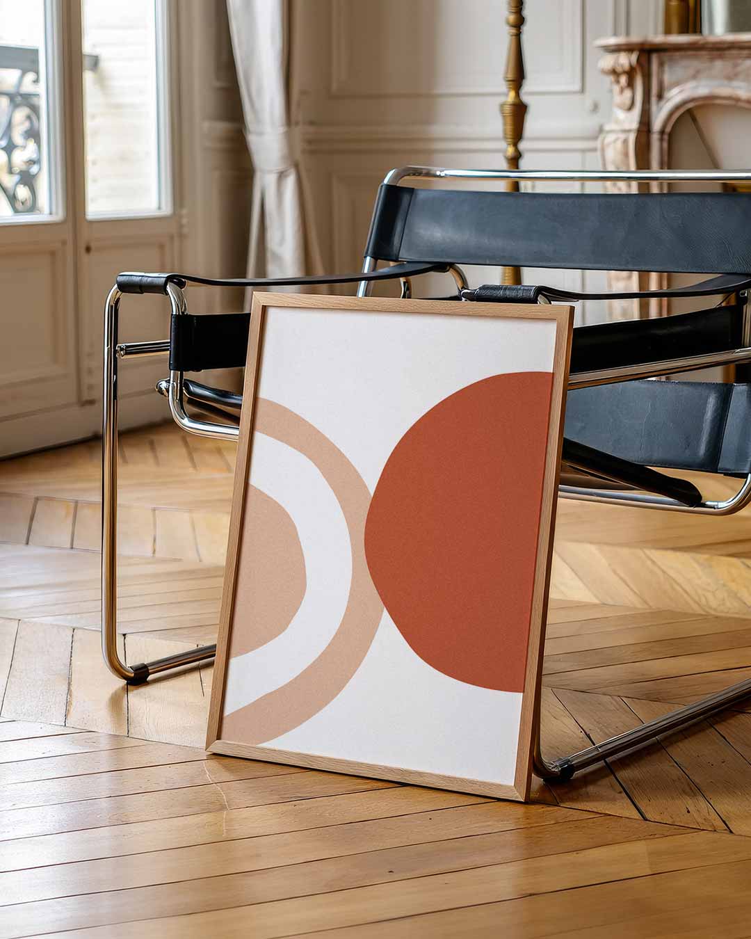 Abstracte Aardetinten Poster-WallArtistic