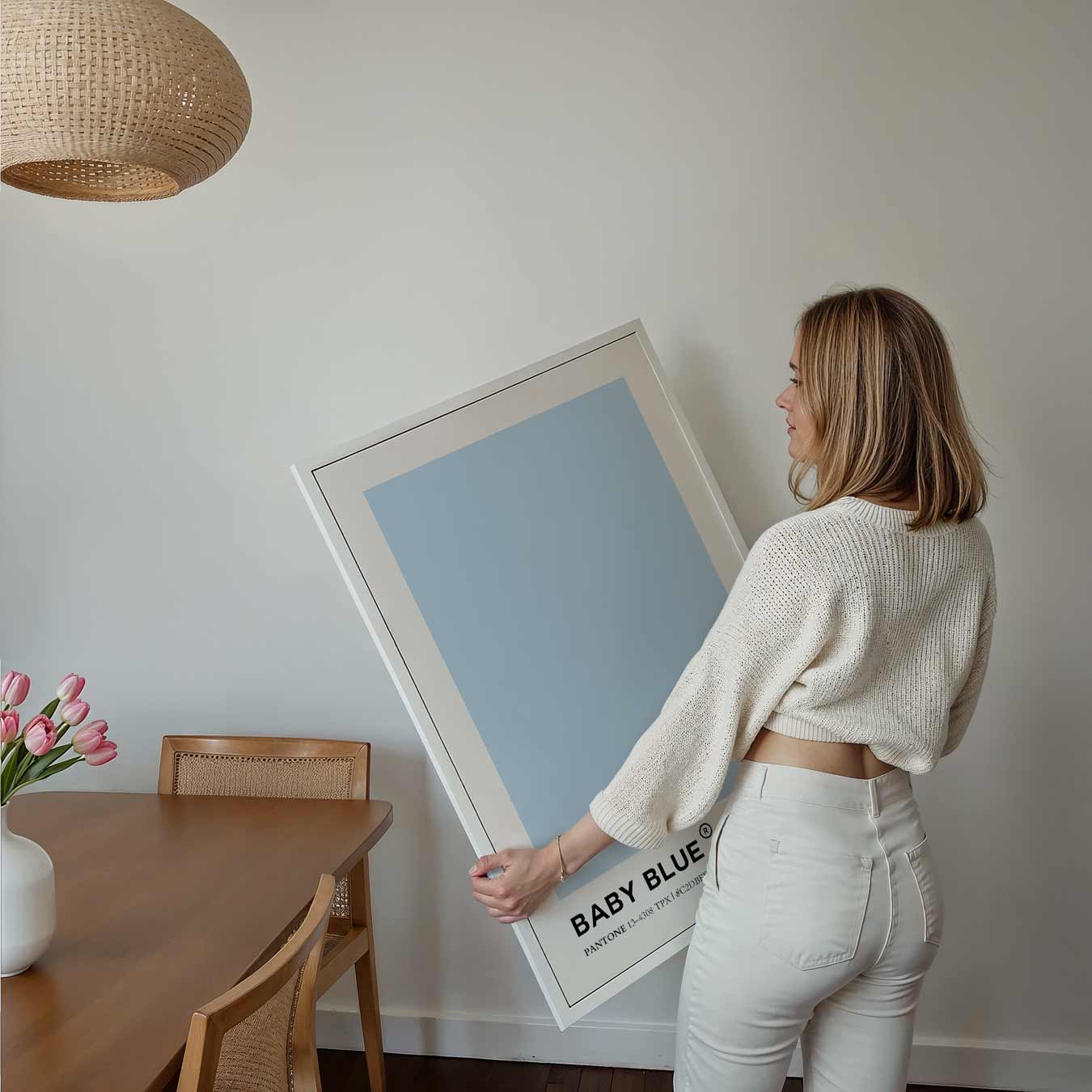 Baby Blue Pantone Poster