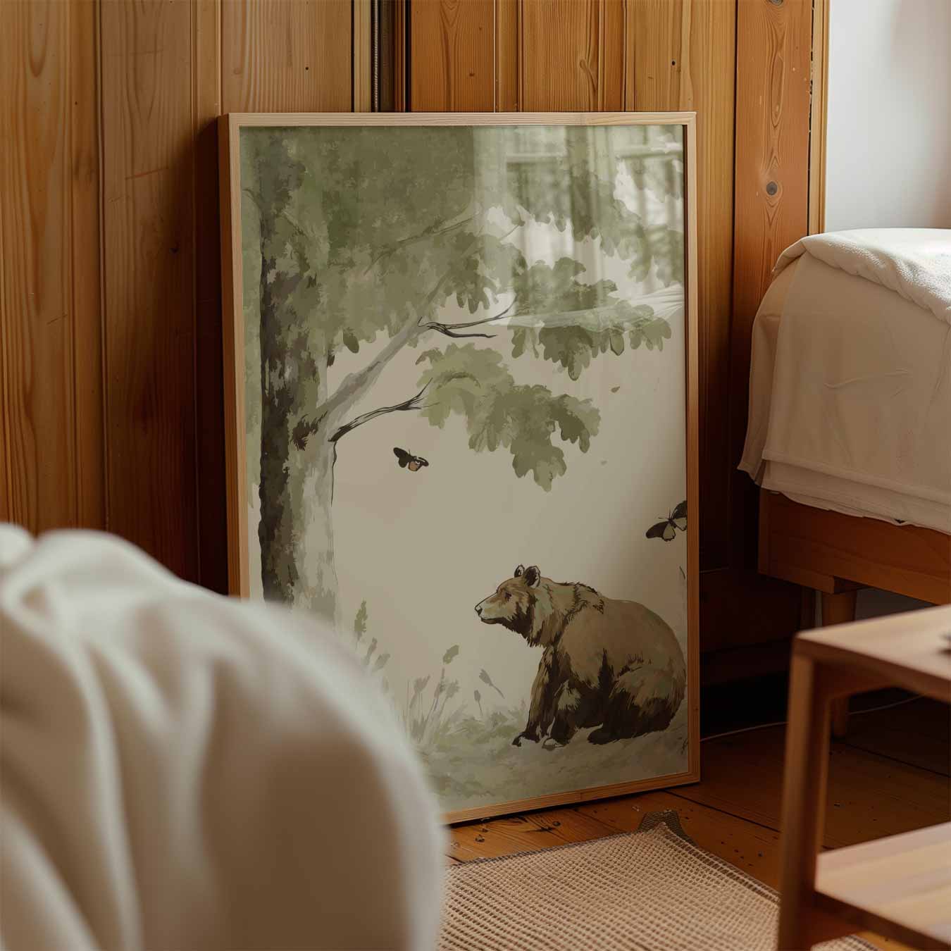 Rustieke Berennatuur Poster-WallArtistic