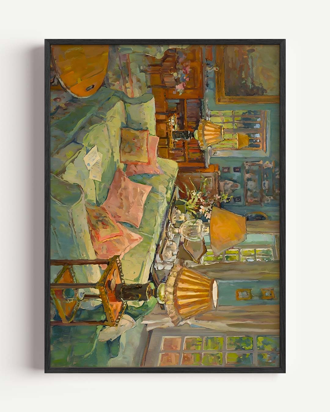 Gezellige Woonkamer Sfeerposter-WallArtistic