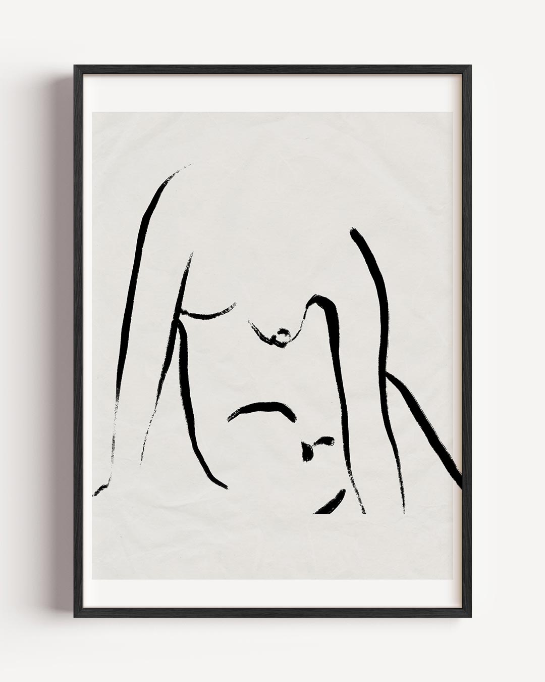 Minimalistische Lichaamsschets Poster-WallArtistic