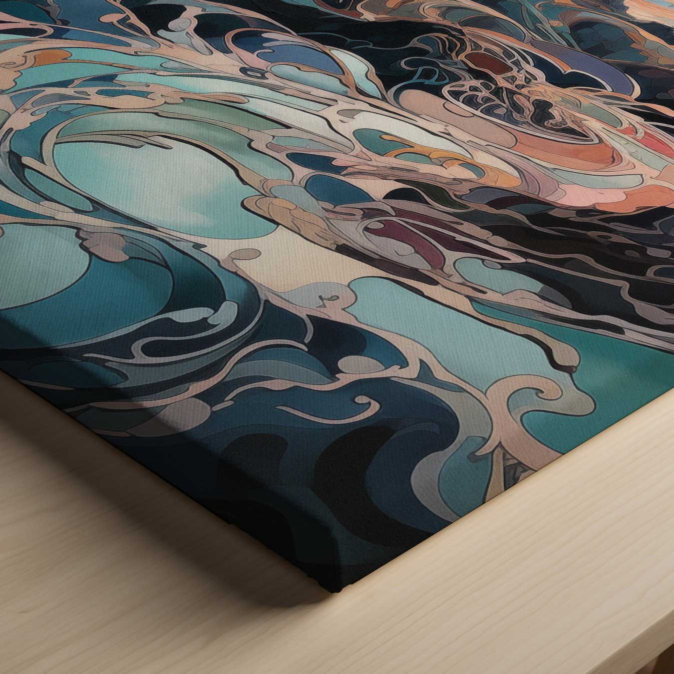 Kleurrijke Hemellandschap Kunstwerk-canvas-dibond-plexiglas-wanddecoratie-WallArtistic