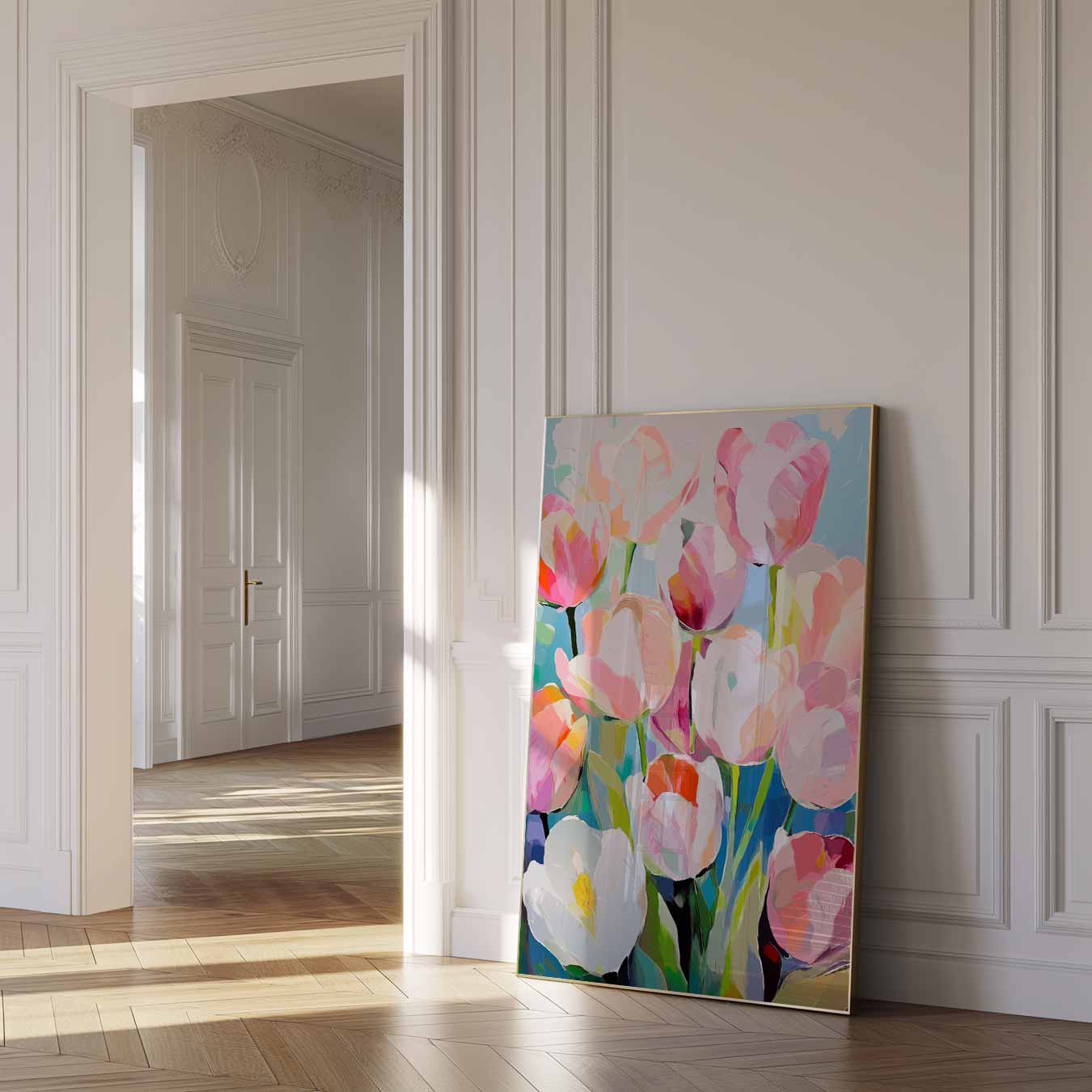 Kleurrijke Tulpenpracht Poster