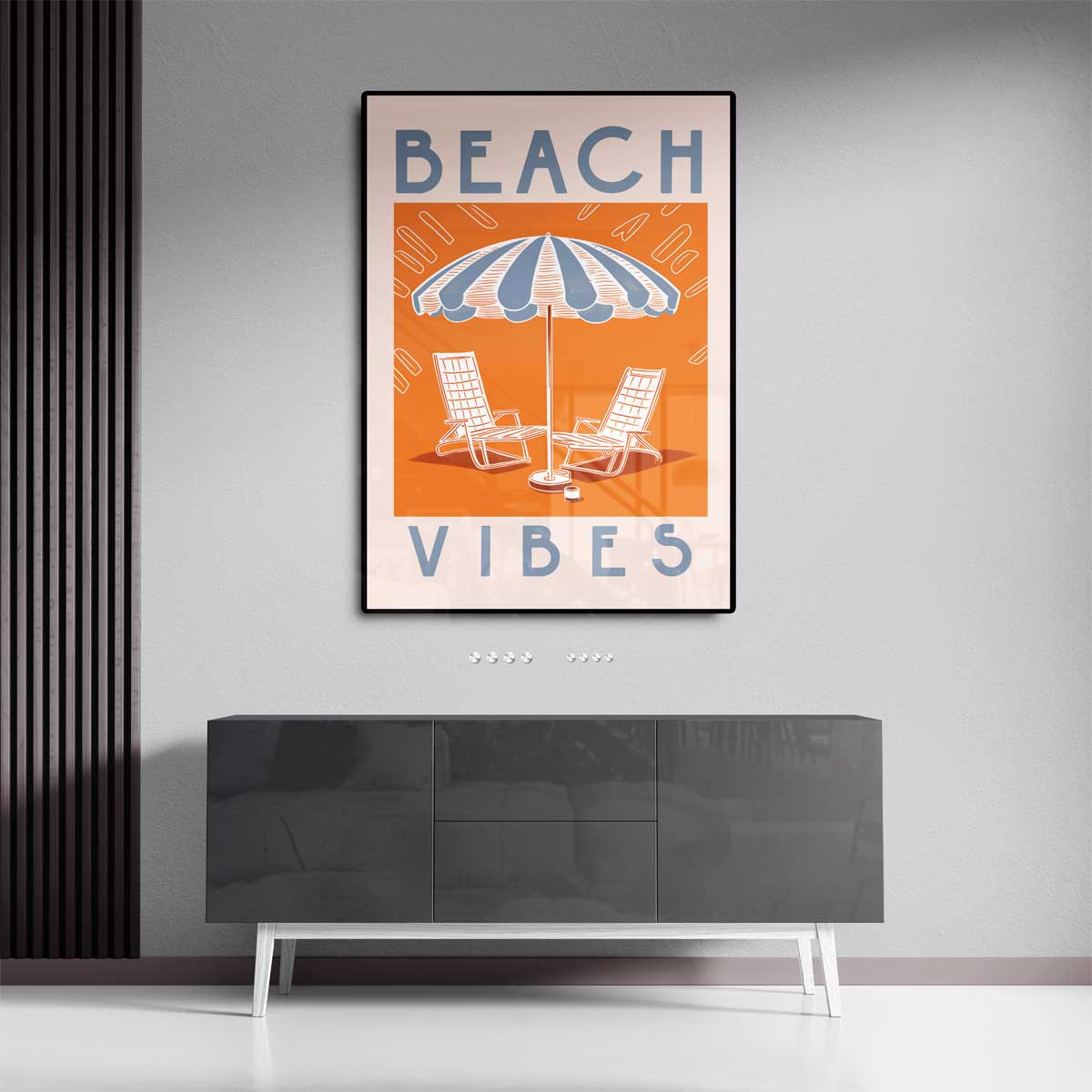 Zomerse Strandvibes Kunstwerk-canvas-dibond-plexiglas-wanddecoratie-WallArtistic