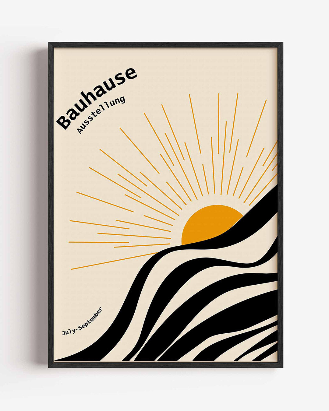 Zon en lijnen Poster