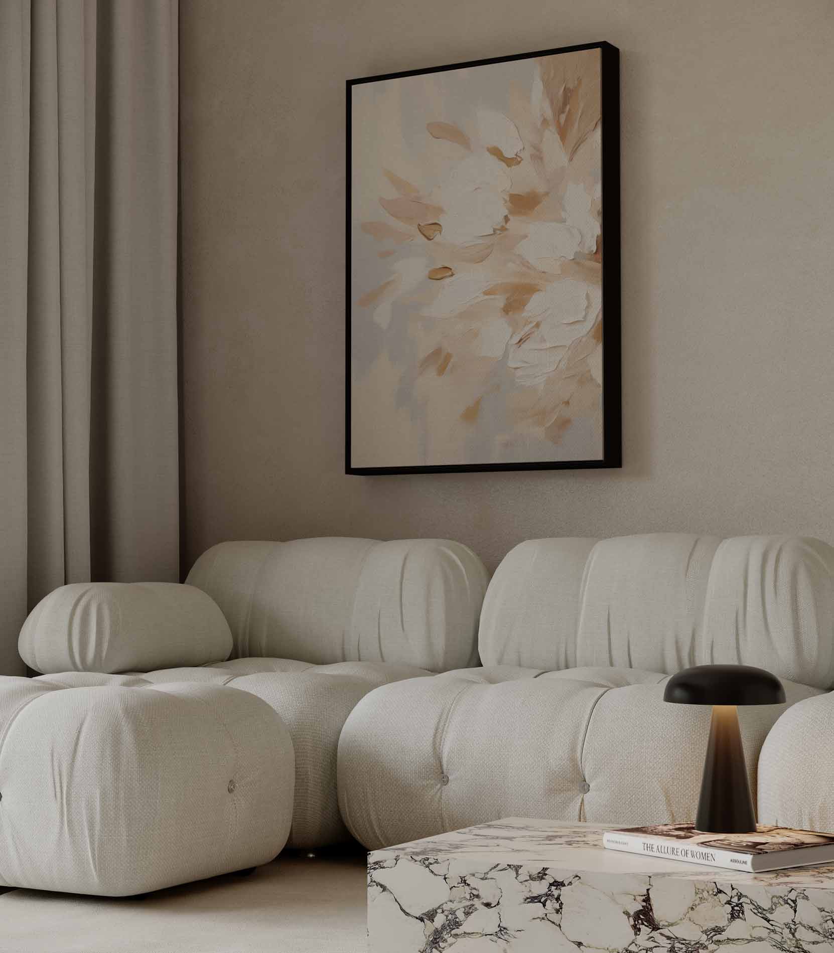 "Ethereal Bloemenpracht" Kunstwerk-canvas-dibond-plexiglas-wanddecoratie-WallArtistic