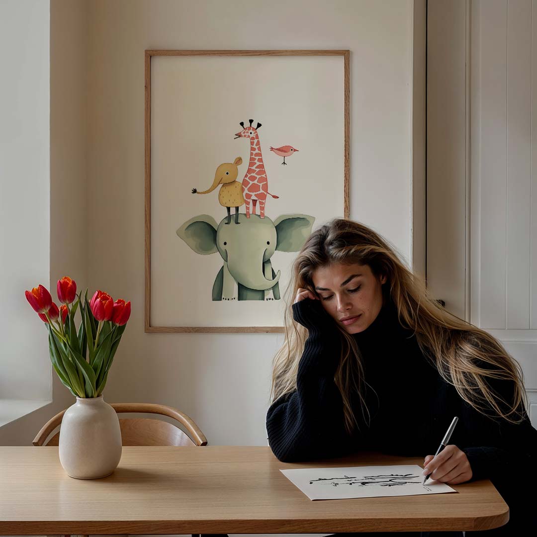 Dierenvrienden Avontuur Poster-WallArtistic