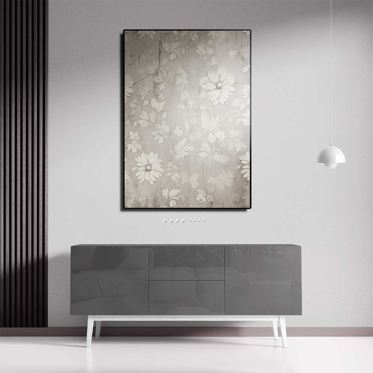 Zachte Bloemenfantasie Kunstwerk-canvas-dibond-plexiglas-wanddecoratie-WallArtistic