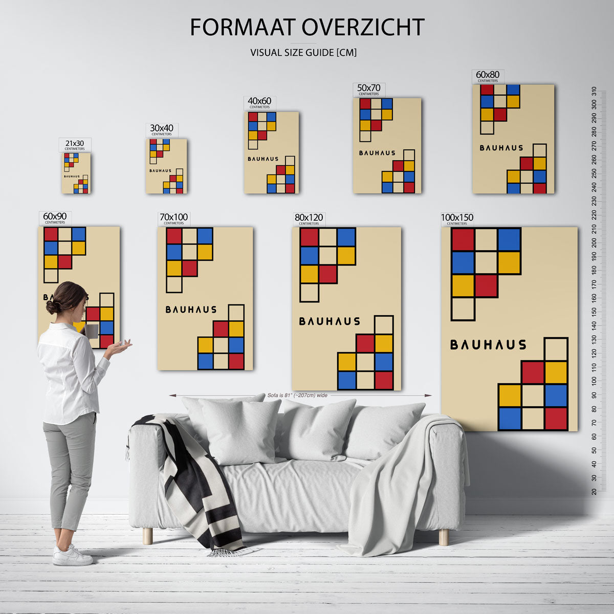 Vorm en kleurvlakken Poster