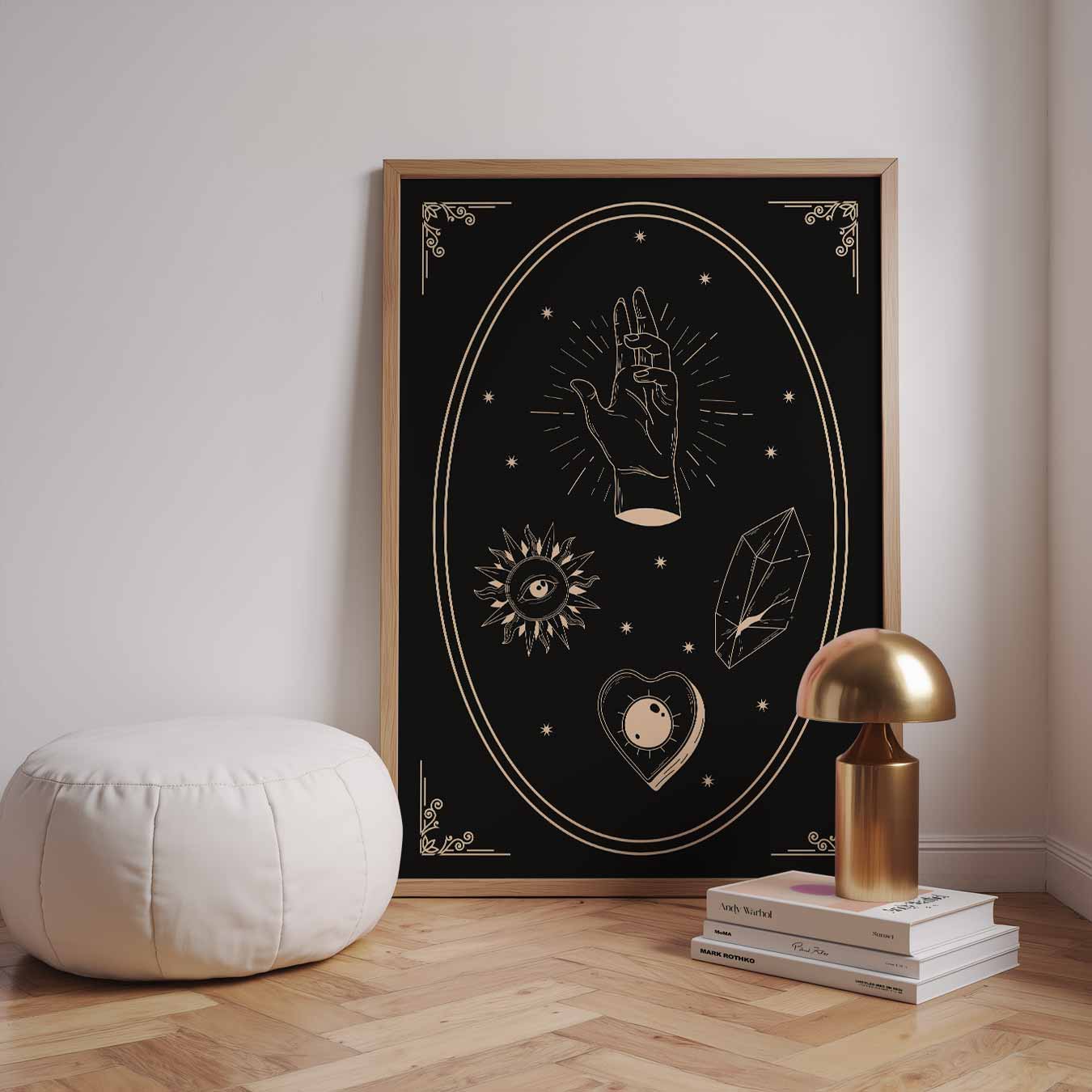 Mystieke Hand & Symbolen Poster