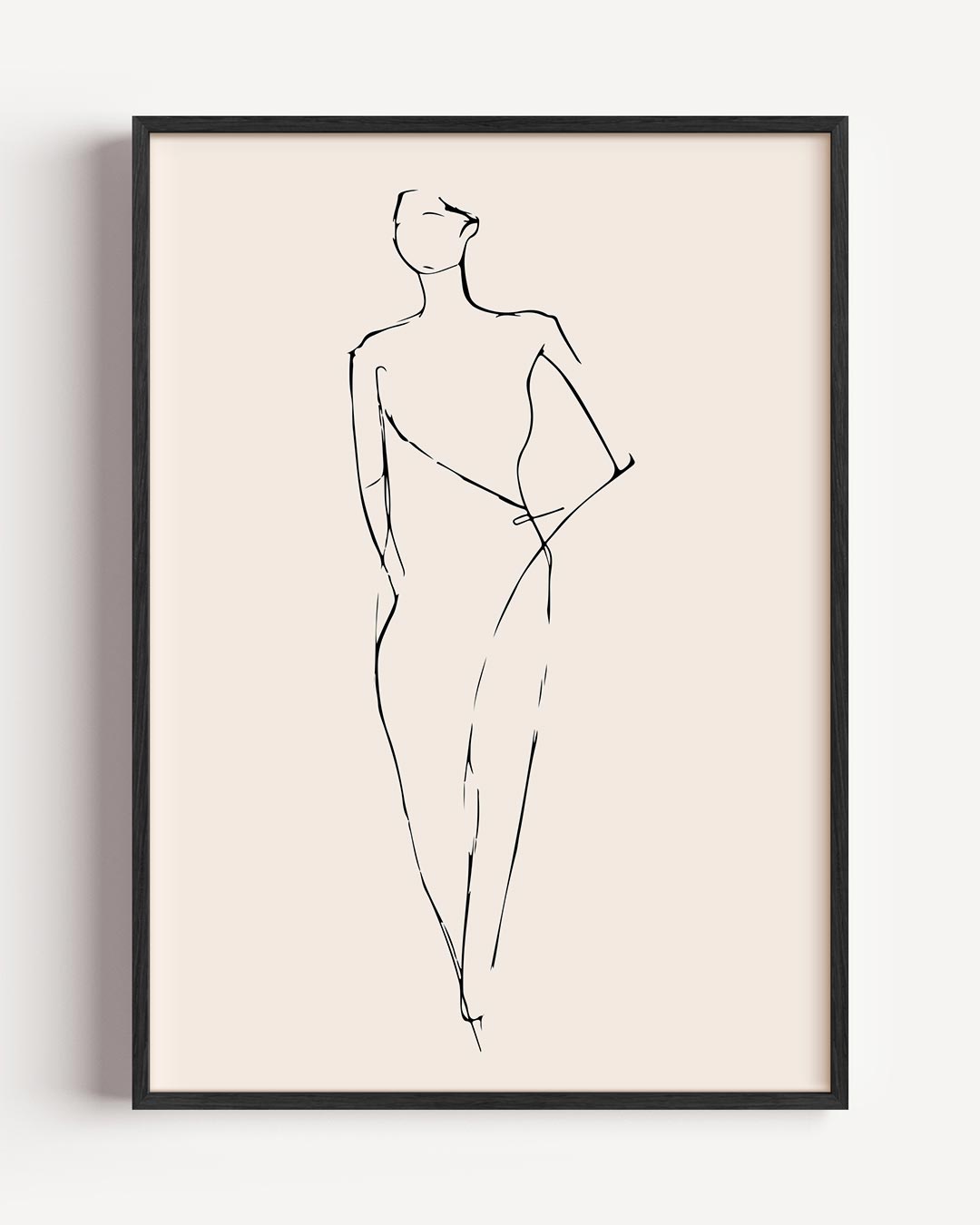Elegante Mode Schets Poster-WallArtistic