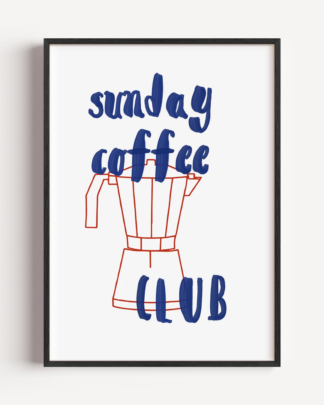 Sunday Coffee Club Poster-WallArtistic