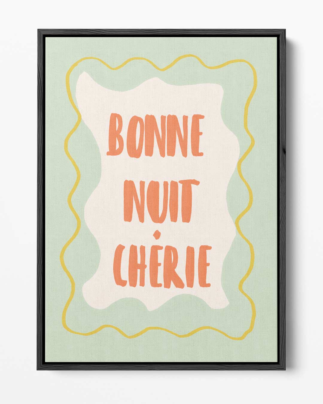 Bonne Nuit Chérie Kunstwerk-canvas-dibond-plexiglas-wanddecoratie-WallArtistic