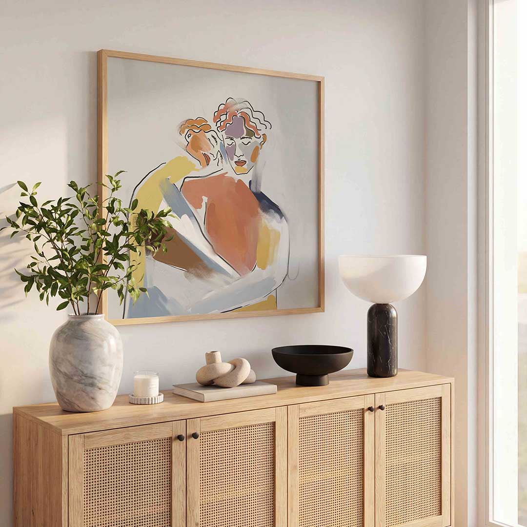 Abstracte figuren Poster