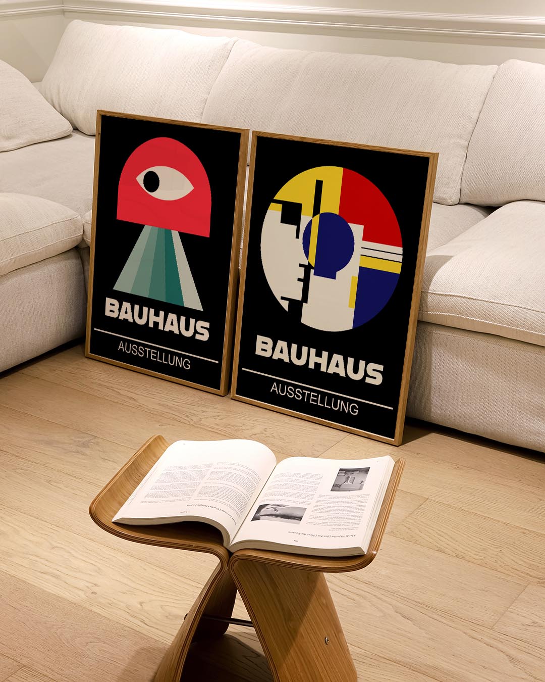 Kleurrijke cirkelcompositie Posterset