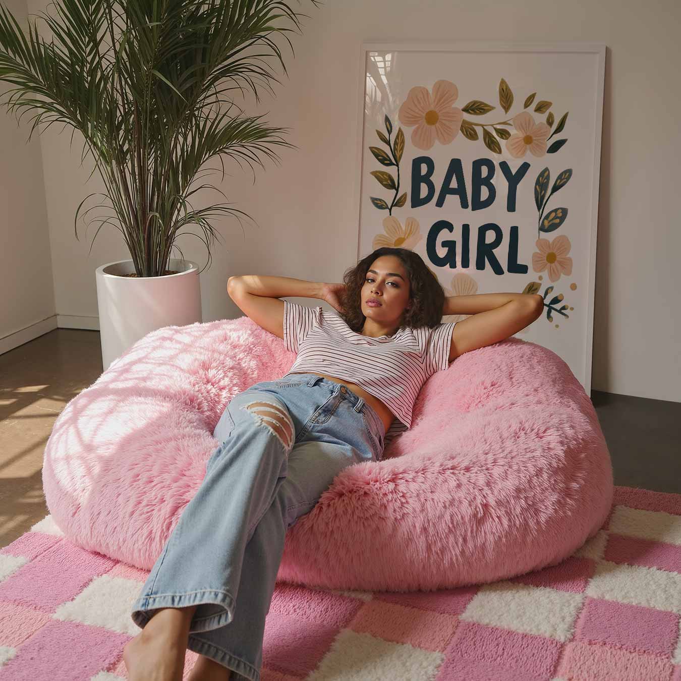 Lieve Bloemen Baby Girl Poster