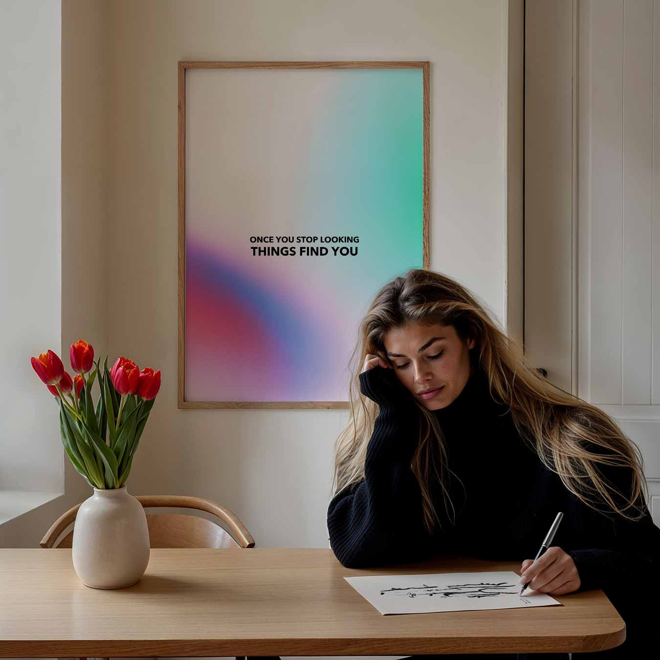 Inspirerende Minimalistische Poster-WallArtistic