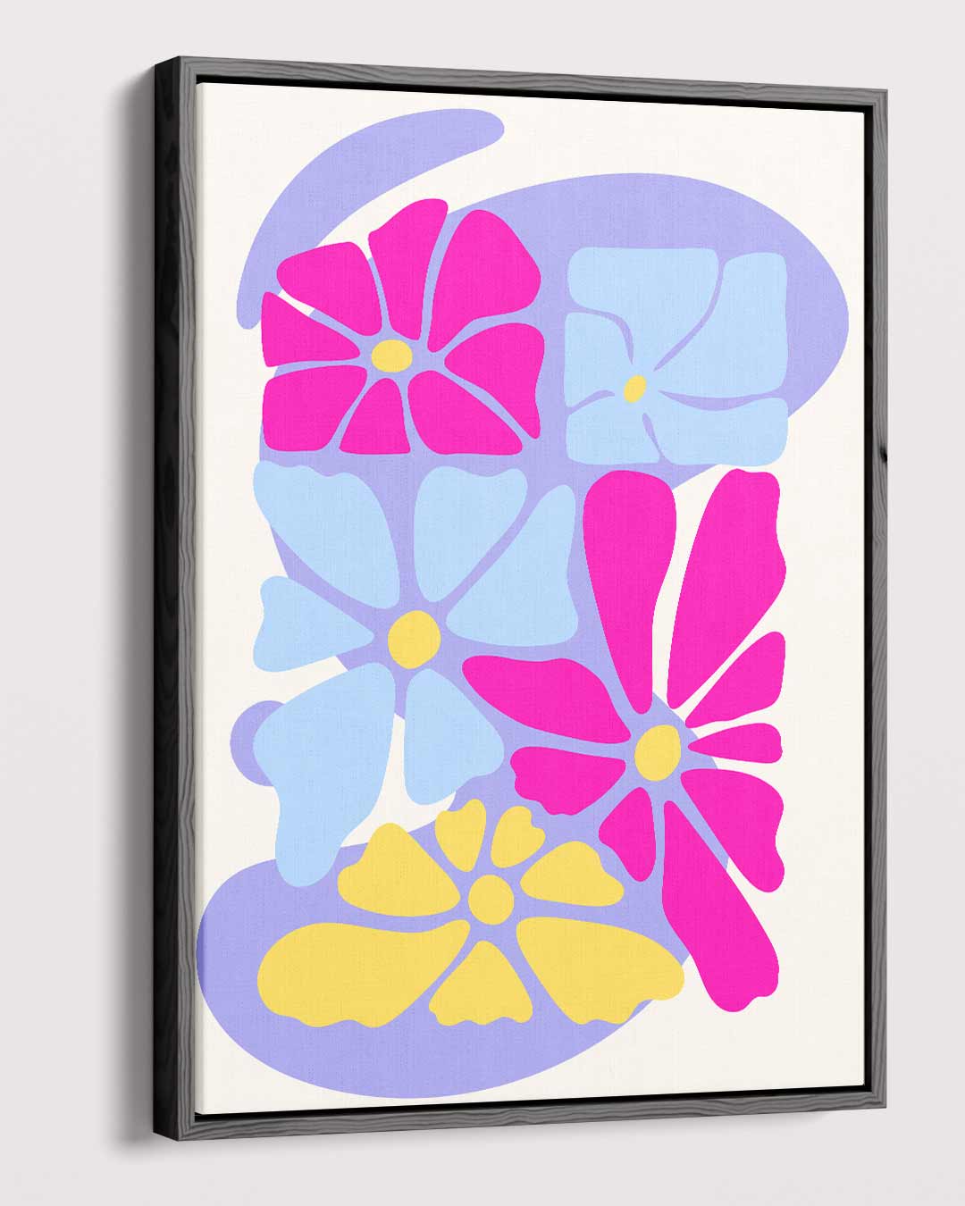 Vrolijke Bloemenpracht Kunstwerk-canvas-dibond-plexiglas-wanddecoratie-WallArtistic