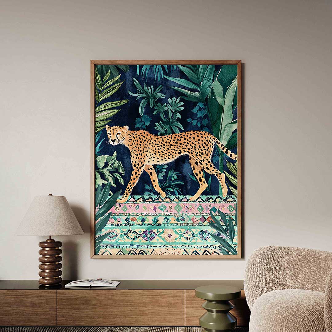 Luipaard in jungle Poster