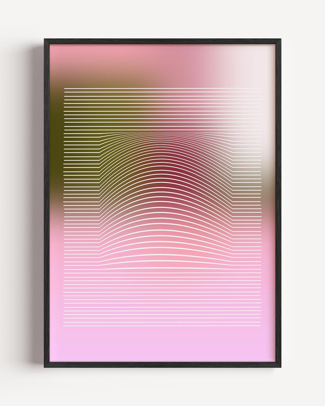 Retro Linie Illusie Poster-WallArtistic