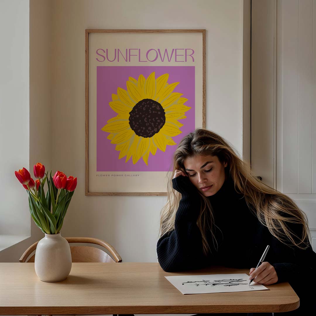 Zonnebloem Art Poster-WallArtistic