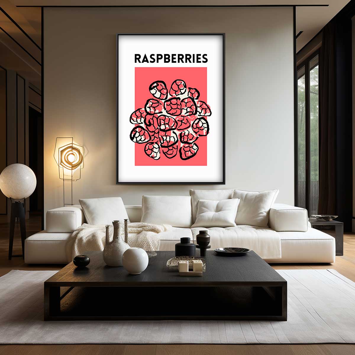 Frisse Frambozen Kunst Kunstwerk-canvas-dibond-plexiglas-wanddecoratie-WallArtistic