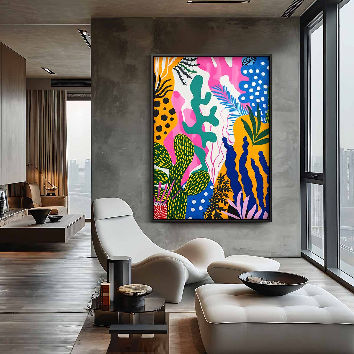 Kleurrijke Botanicus Kunstwerk-canvas-dibond-plexiglas-wanddecoratie-WallArtistic