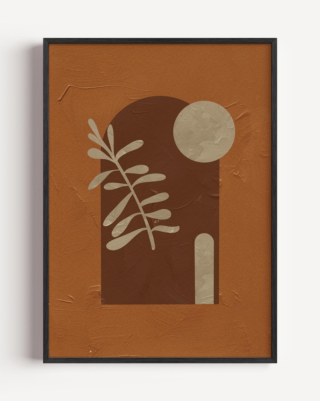 Abstracte Aardetinten Poster-WallArtistic