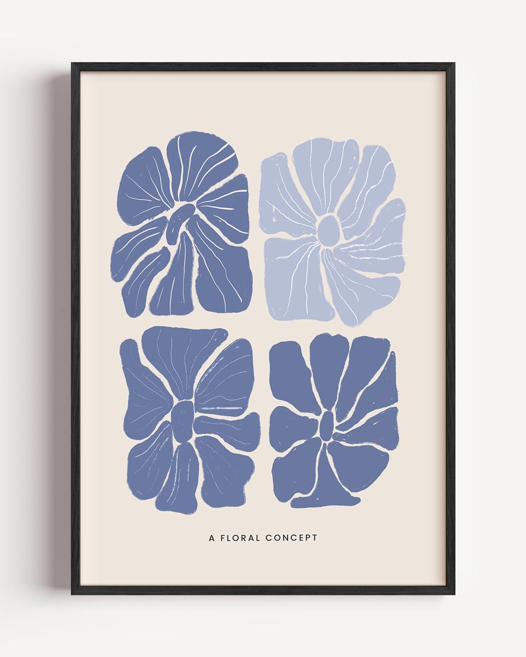 Moderne Bloemenkunst Poster-WallArtistic