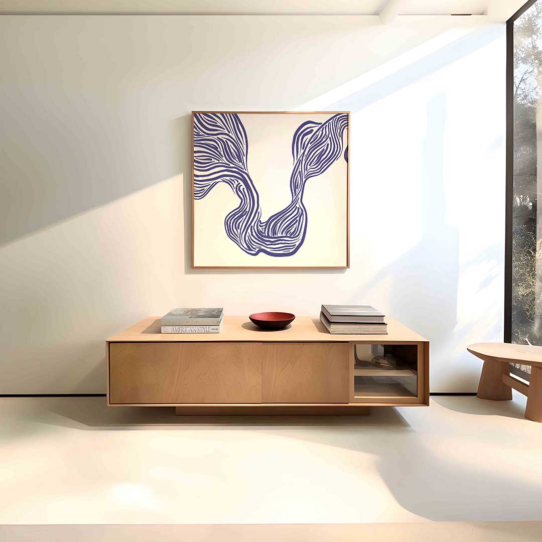 Golvende lijnen Poster