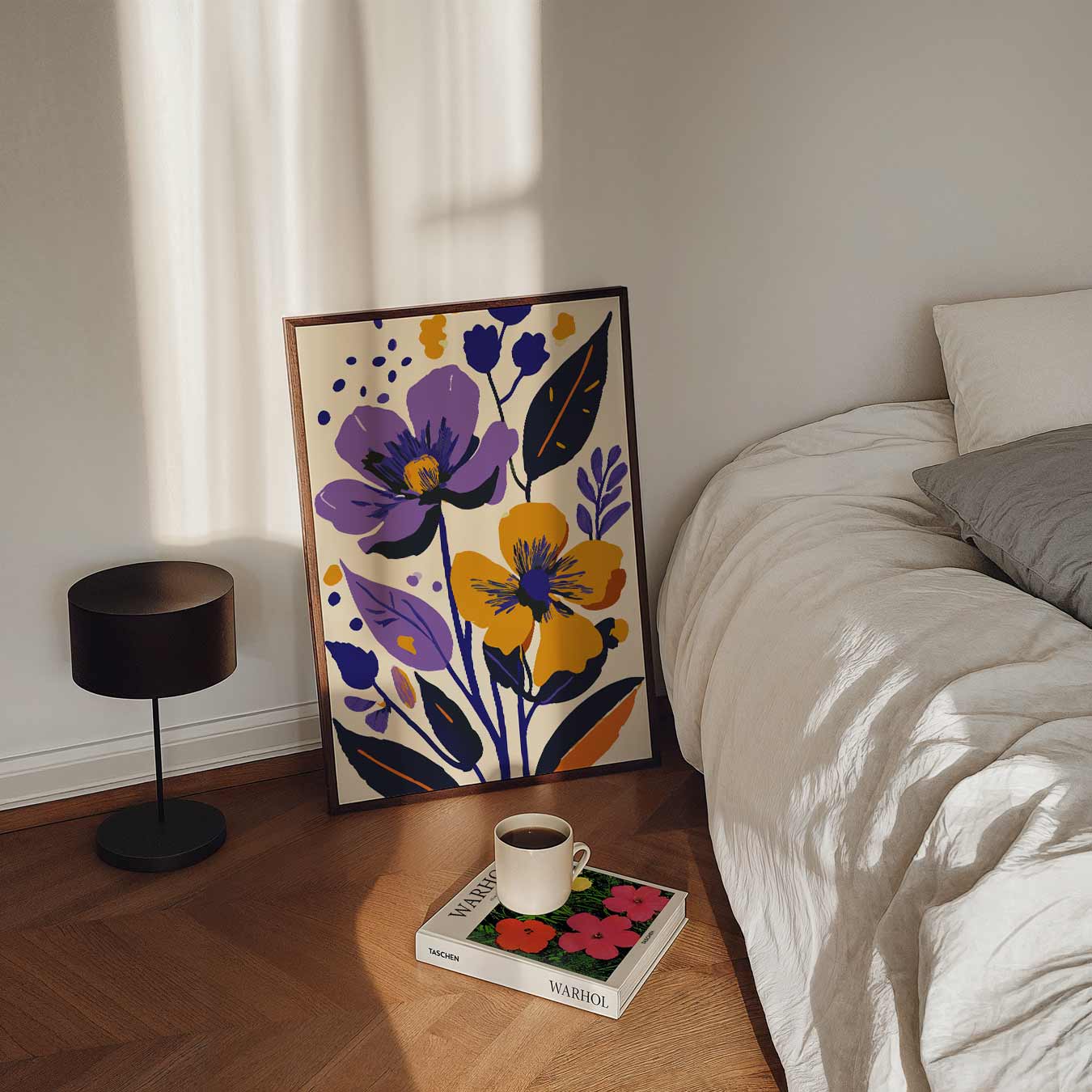 Bloemenfeest in Vrolijke Kleuren Poster-WallArtistic
